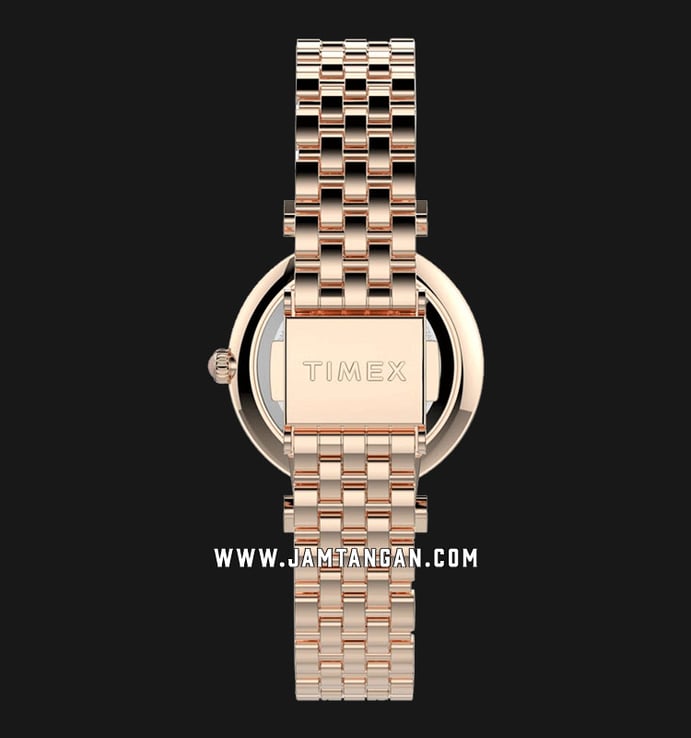 Timex Parisienne TW2T78800 Mother of Pearl Dial Rose Gold Stainless Steel Strap