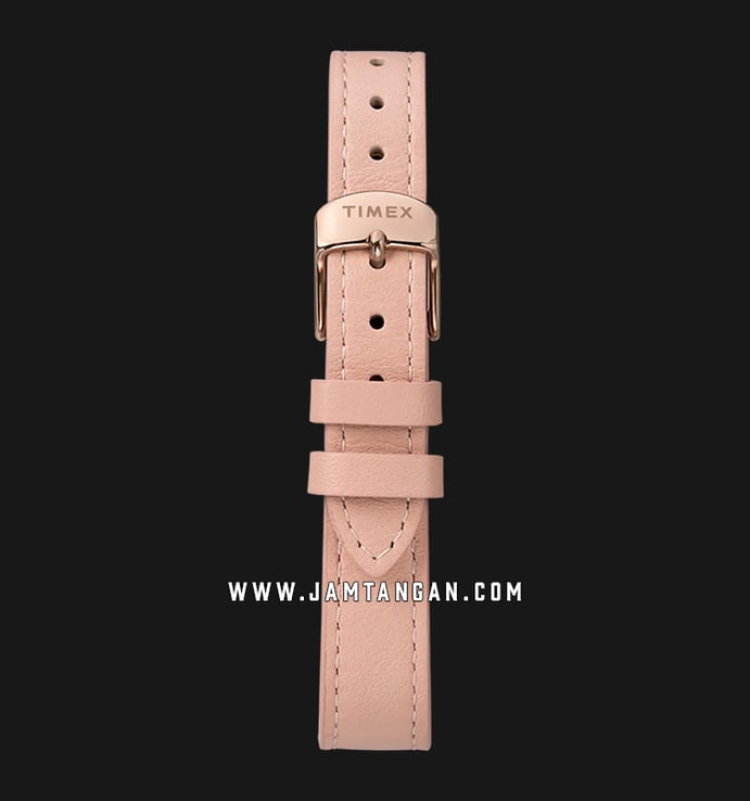 Timex Model 23 TW2T88400 Ladies Silver Texture Dial Pink Leather Strap