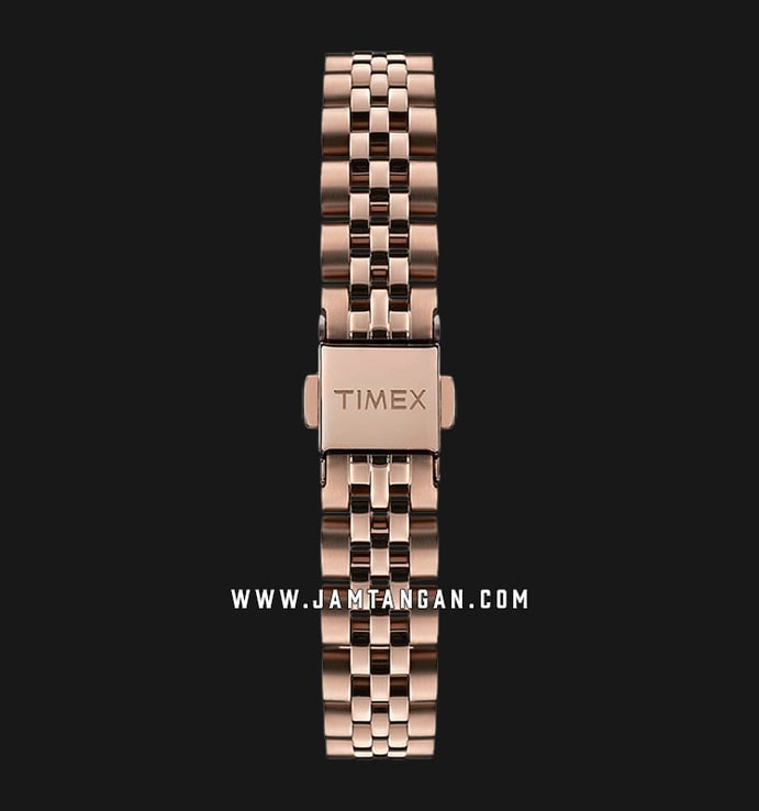 Timex Model 23 TW2T88500 Ladies Rose Gold Texture Dial Rose Gold Stainless Steel