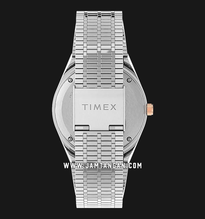 Timex Q TW2U95600 Silver Dial Stainless Steel Strap
