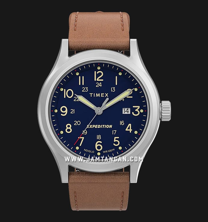Timex Expedition TW2V22600 North Sierra Blue Dial Brown Leather Strap