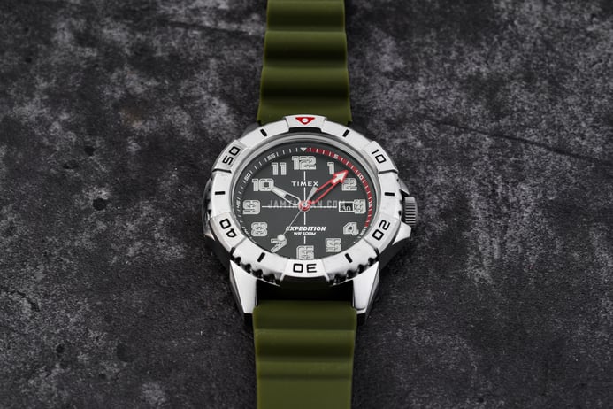Timex Expedition TW2V40700 North Ridge Green Dial Green Silicone Strap