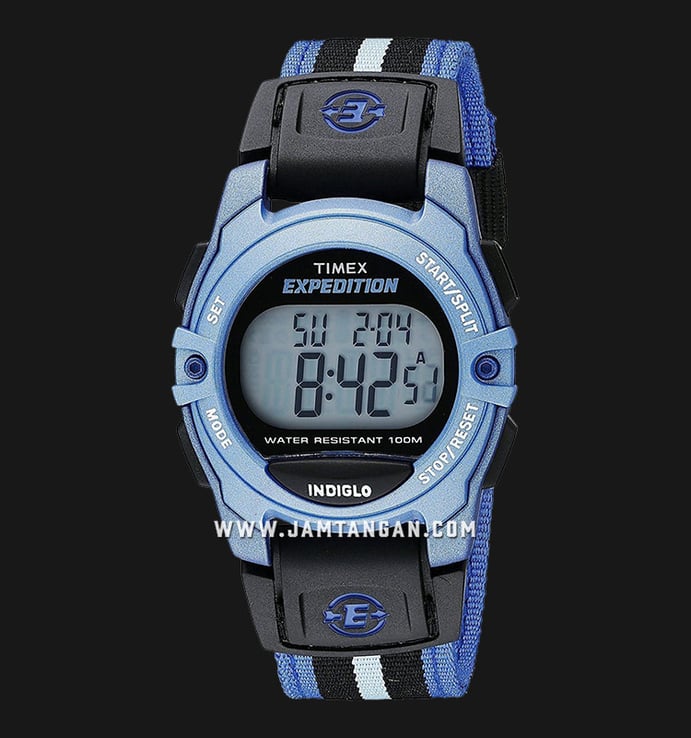 Timex Expedition TW4B02300 Chrono Classic Digital Blue Nylon Fabric Strap