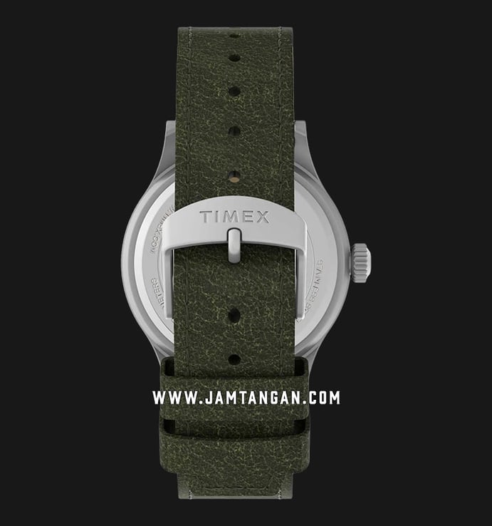 Timex Expedition Scout TW4B22900 Indiglo Grey Dial Green Olive Leather Strap