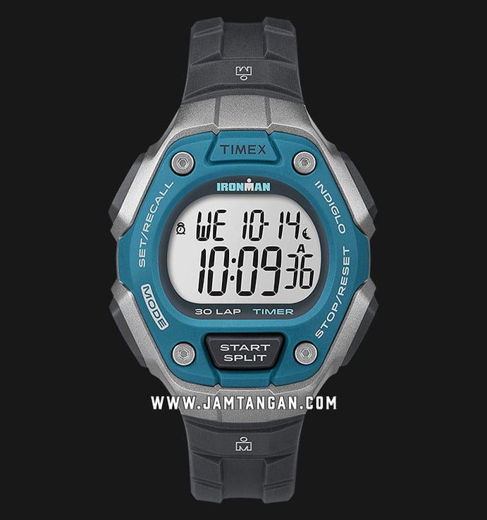 Timex Ironman TW5K89300 Chronograph Ladies Digital Dial Black Resin Strap