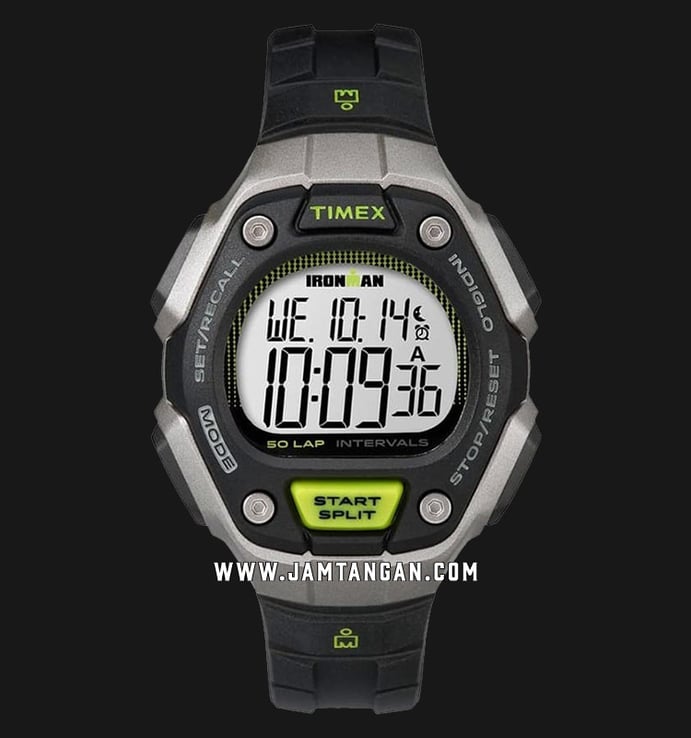 Timex Ironman Classic TW5K93200 Chronograph Men Digital Dial Black Resin Strap