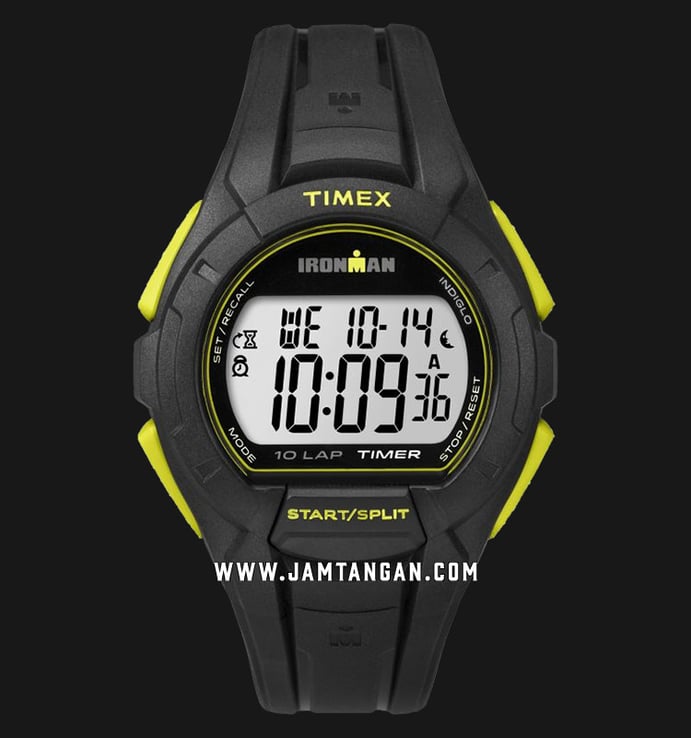 Timex Ironman Essential TW5K93800 Chronograph Men Digital Dial Black Resin Strap