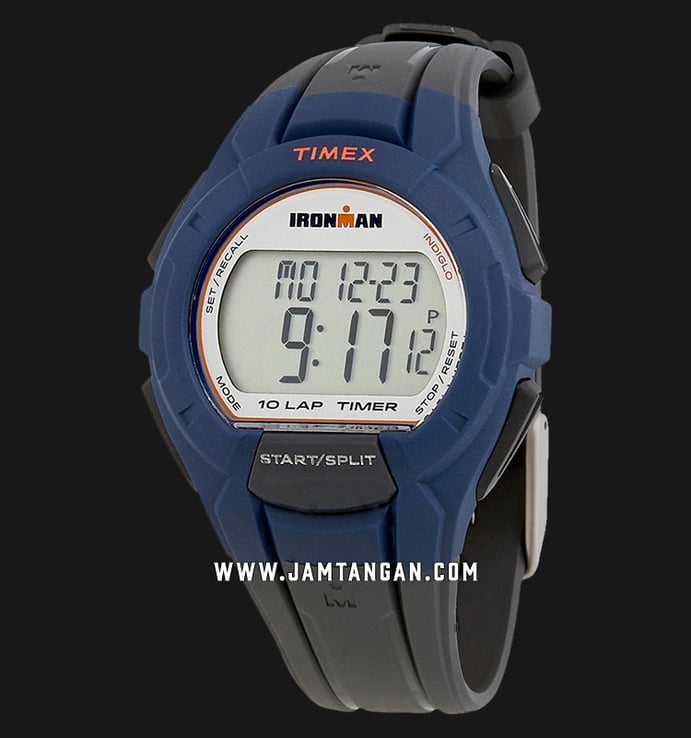 Timex Ironman Essential TW5K94100 Chronograph Men Digital Dial Grey Resin Strap