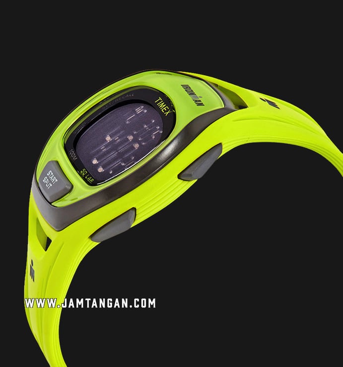 Timex Ironman Sleek TW5M01700 Ladies Digital Dial Lime Green Resin Strap