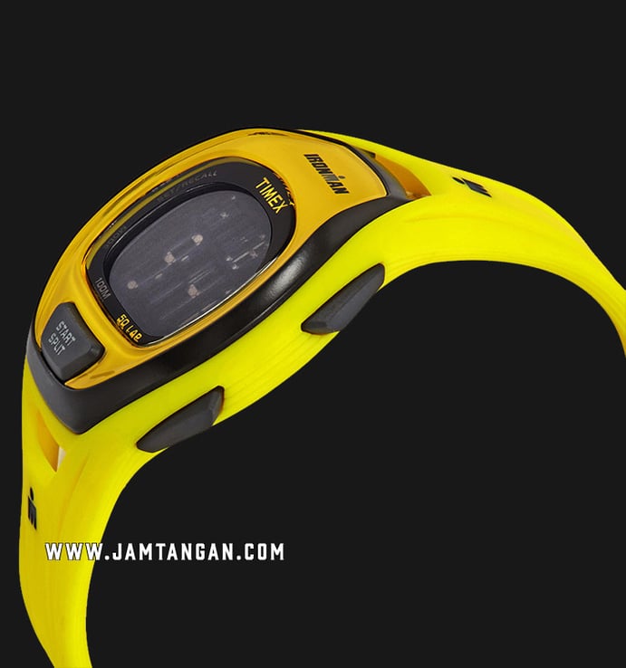 Timex Ironman Sleek TW5M01800 Men Digital Dial Yellow Resin Strap