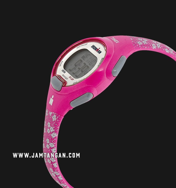Timex Ironman Essential 10 TW5M07000 Ladies Digital Dial Pink Resin Strap