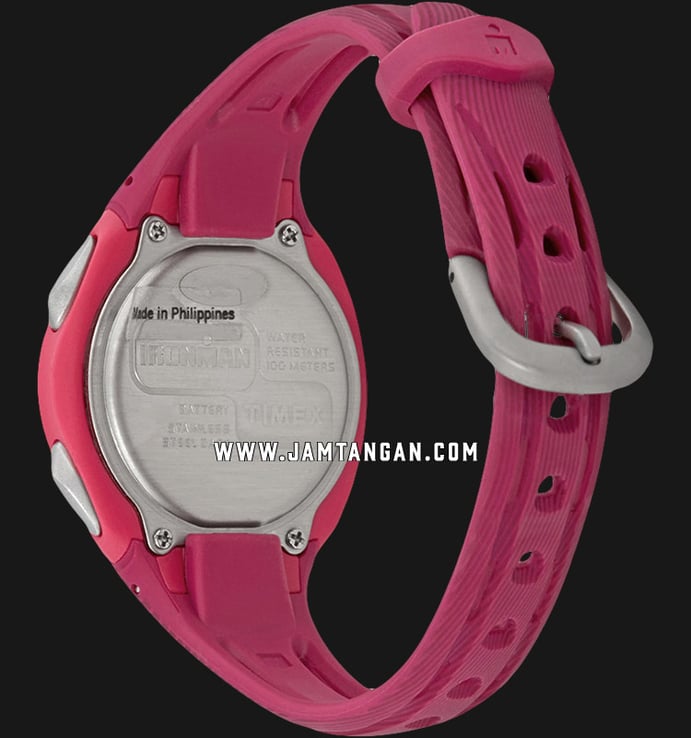 Timex Ironman Sleek TW5M09000 Ladies Digital Dial Pink Resin Strap