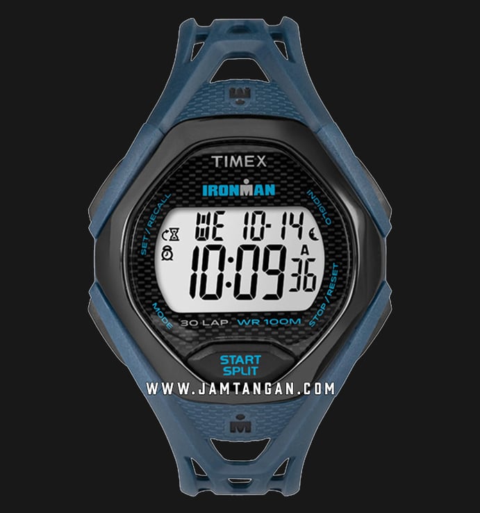 Timex Ironman Sleek TW5M10600 Mens Digital Dial Blue Resin Strap