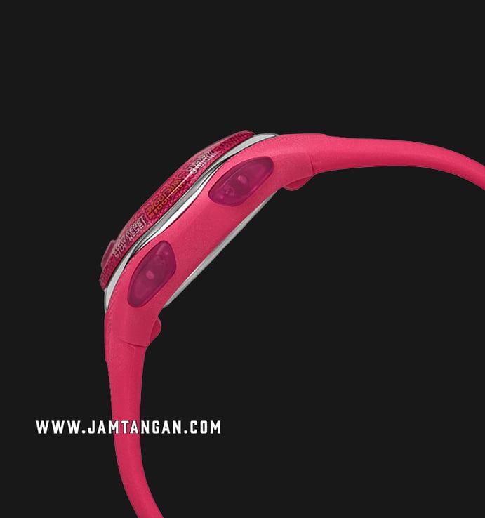 Timex Ironman Sleek TW5M10700 Ladies Digital Dial Pink Resin Strap