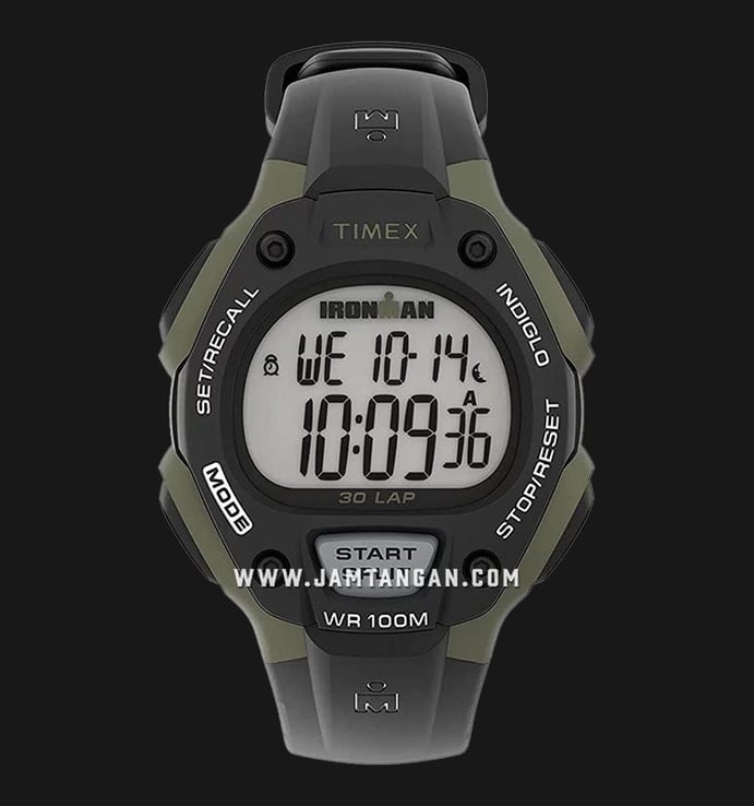 Timex Ironman Classic TW5M44500 Digital Dial Black Resin Strap