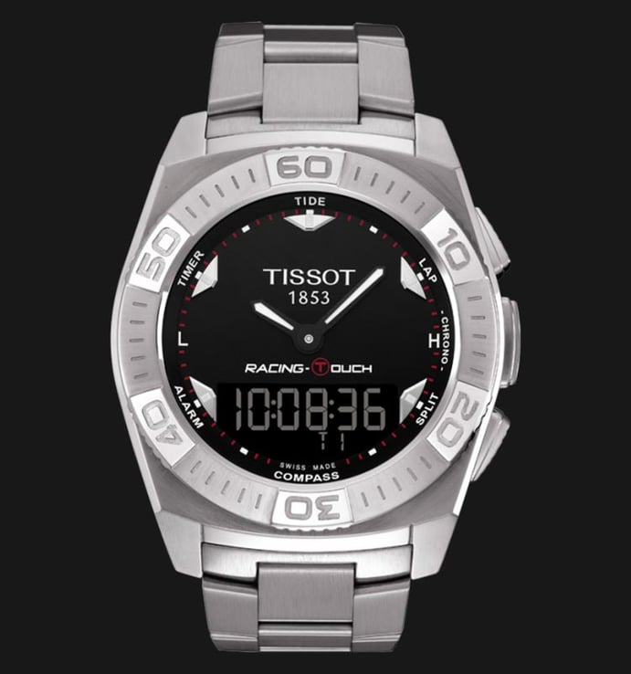 TISSOT RACING-TOUCH T002.520.11.051.00 Black Dial Stainless Steel