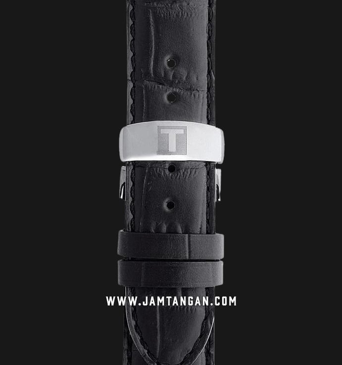 TISSOT T-Classic T006.407.16.053.00 Le Locle Powermatic 80 Black Pattern Dial Black Leather Strap
