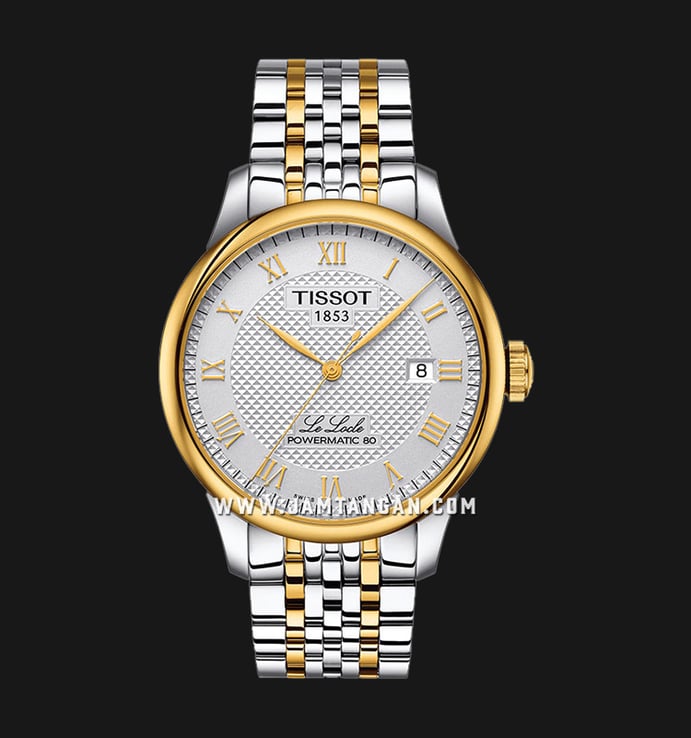 Tissot Le Locle T006.407.22.033.01 Automatic Men Silver Dial Dual Tone Stainless Steel Strap