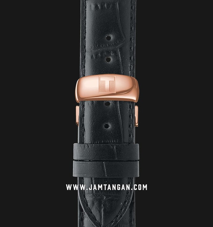 TISSOT T-Classic T006.407.36.053.00 Le Locle Powermatic 80 Black Dial Black Leather Strap
