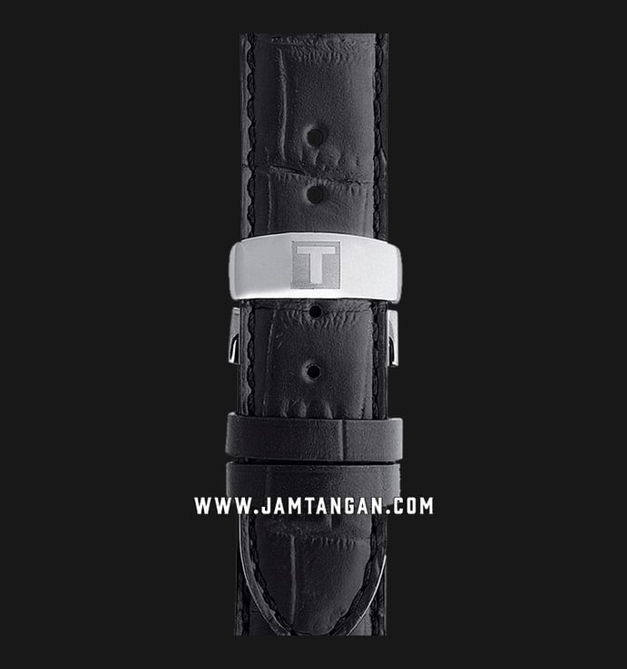 TISSOT Le Locle Automatic Regulateur T006.428.16.058.02 Black Pattern Dial Black Leather Strap