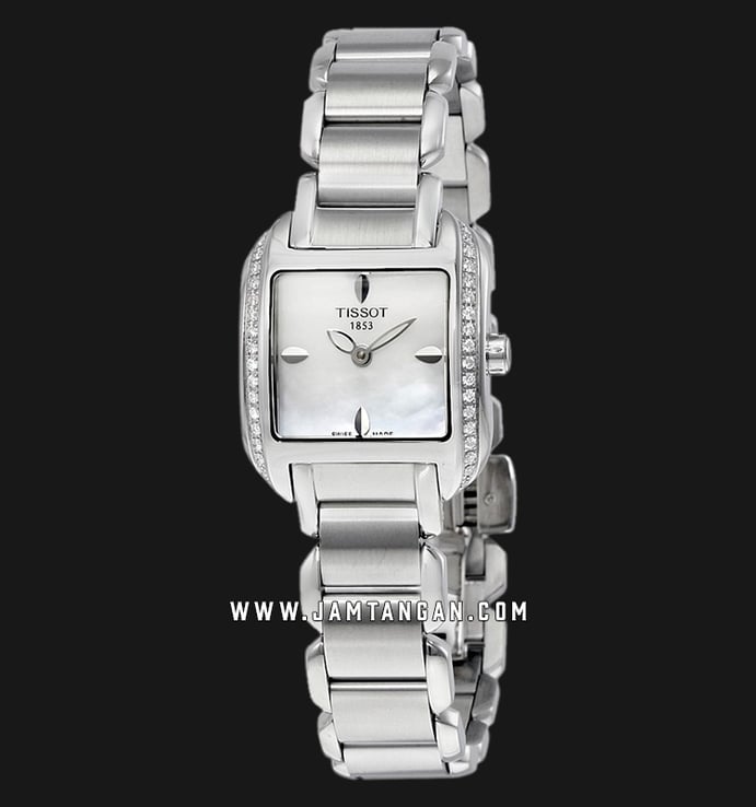 Tissot T-Trend T02.1.385.71 Ladies Mother Of Pearl Dial Stainless Steel Strap