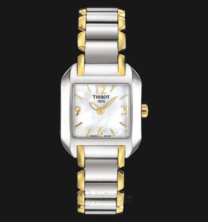 TISSOT T-Wave Mother of Pearl Dial Two Tone Stainless Steel T02.2.285.82