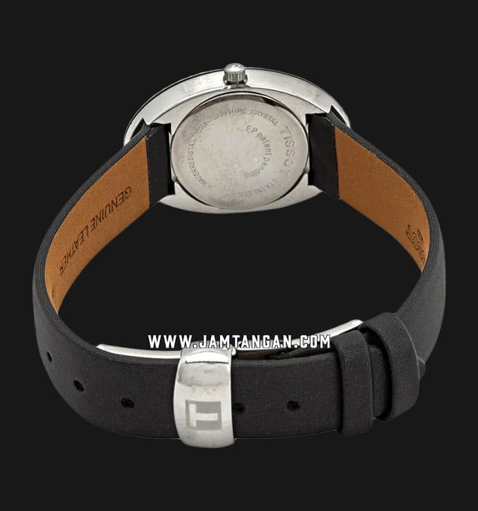 TISSOT T-Lady T03.1.125.80 Precious Mother Of Pearl Dial Black Leather Strap