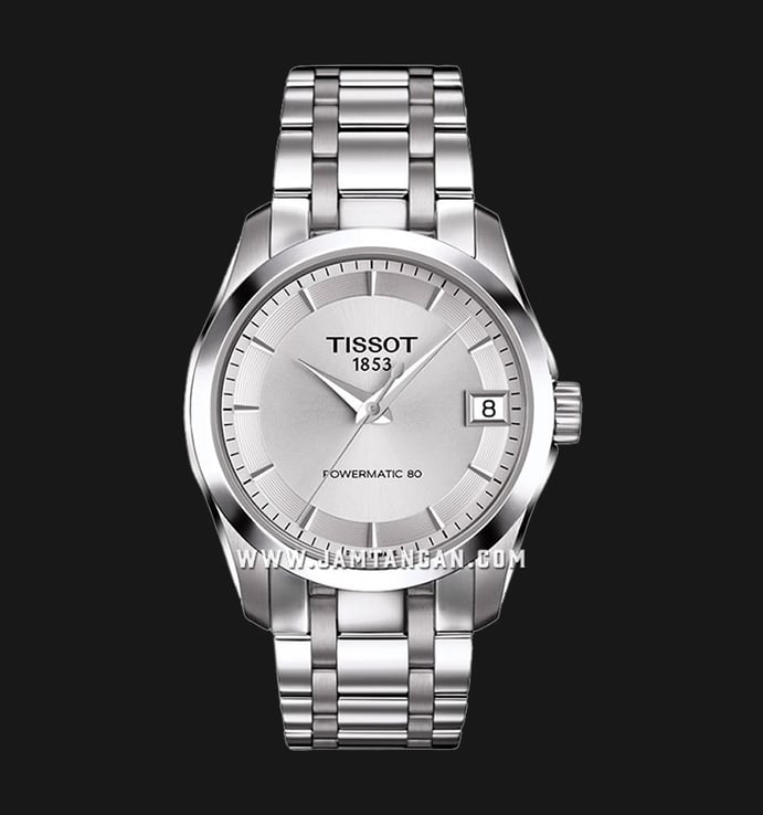 Tissot T-Classic T035.207.11.031.00 Couturier Powermatic 80 Silver Dial Stainless Steel Strap 