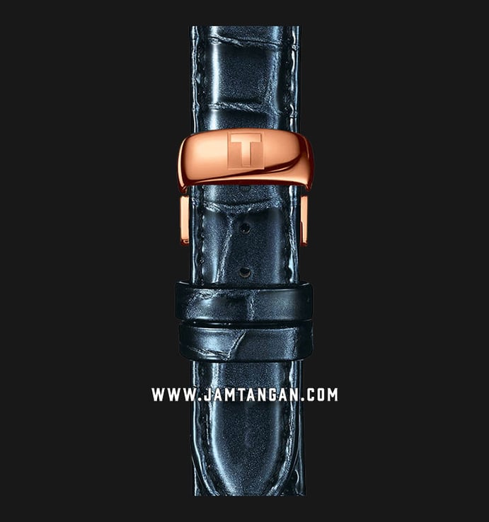 Tissot Couturier Powermatic 80 T035.207.36.061.00 Ladies Black Dial Black Leather Strap 