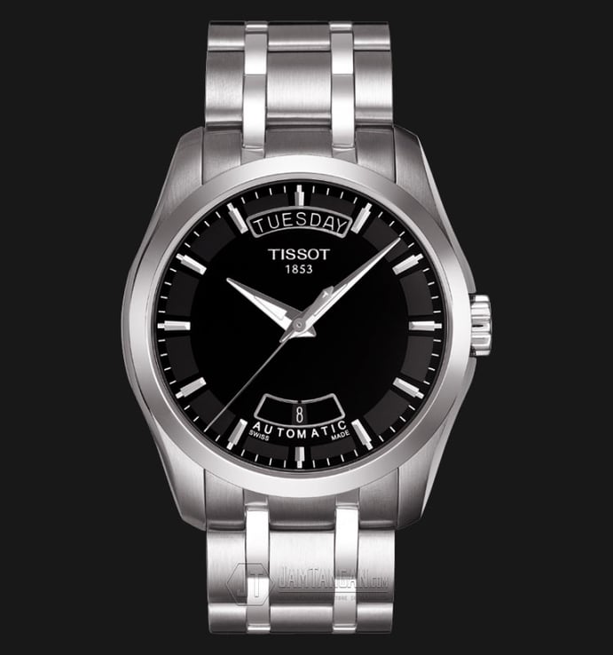 TISSOT Couturier Automatic Gent Black Dial Stainless Steel T035.407.11.051.00