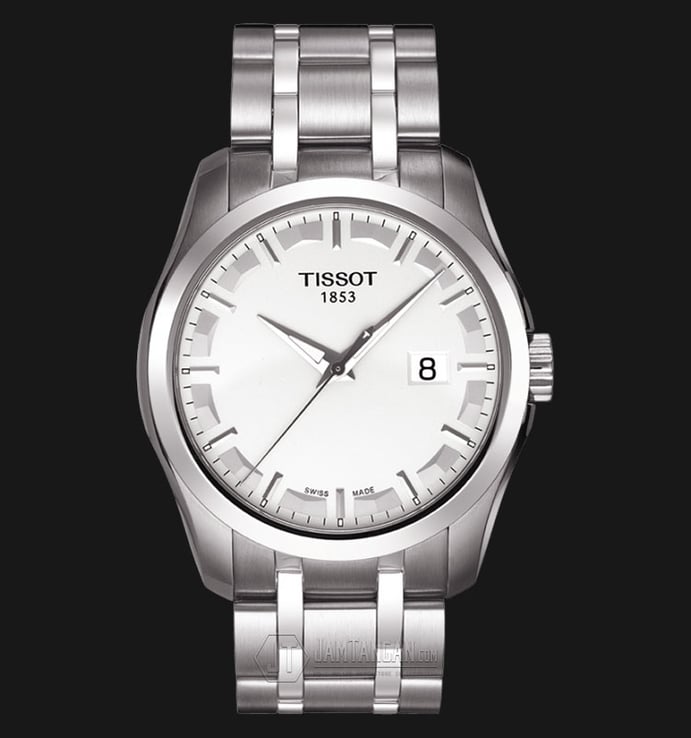 TISSOT T-Classic T035.410.11.031.00 Couturier Silver Dial Stainless Steel Strap