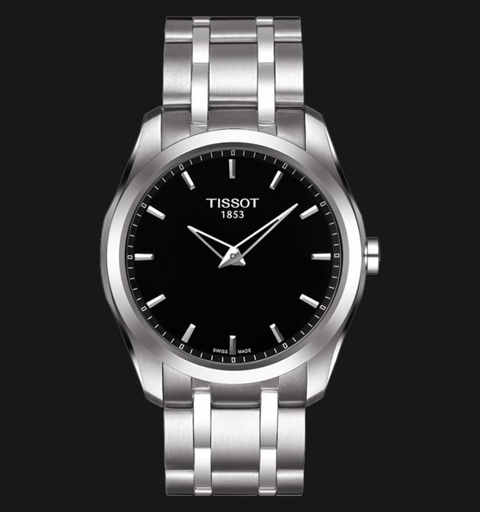 TISSOT Couturier Secret Date T035.446.11.051.00 Black Dial Stainless Steel