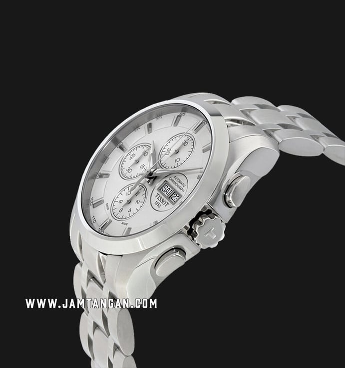 TISSOT Couturier Automatic Chronograph T035.614.11.031.00 Silver Dial Stainless Steel