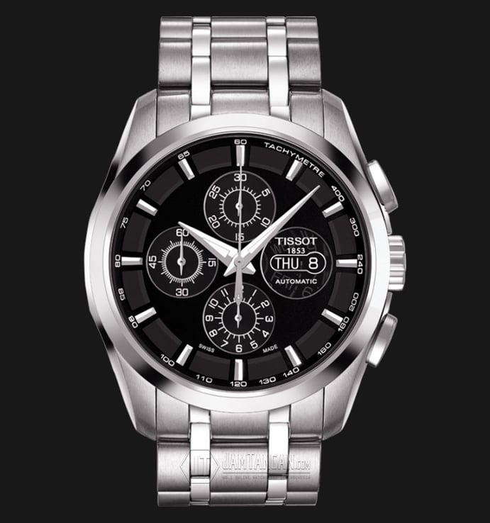 TISSOT Couturier Automatic Chrono Black Dial Stainless Steel T035.614.11.051.00