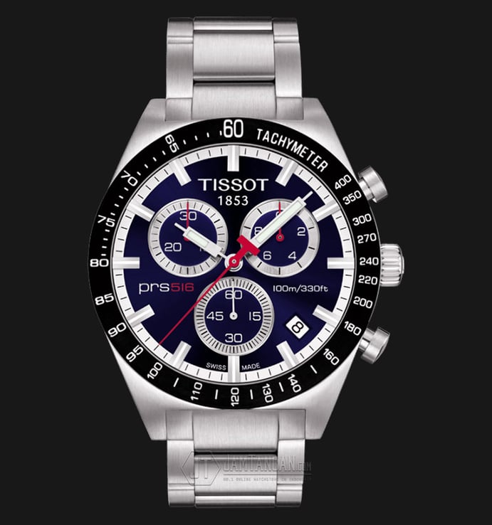 TISSOT PRS 516 Chronograph Blue Dial Stainless Steel T044.417.21.041.00