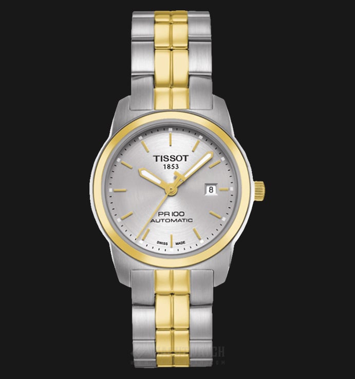 TISSOT PR100 Automatic T049.307.22.031.00 Silver Dial Dual Tone Stainless Steel