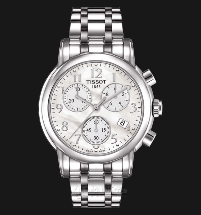 TISSOT T Classic Chronograph Mother of Pearl Dial Steel T050.217.11.112.00