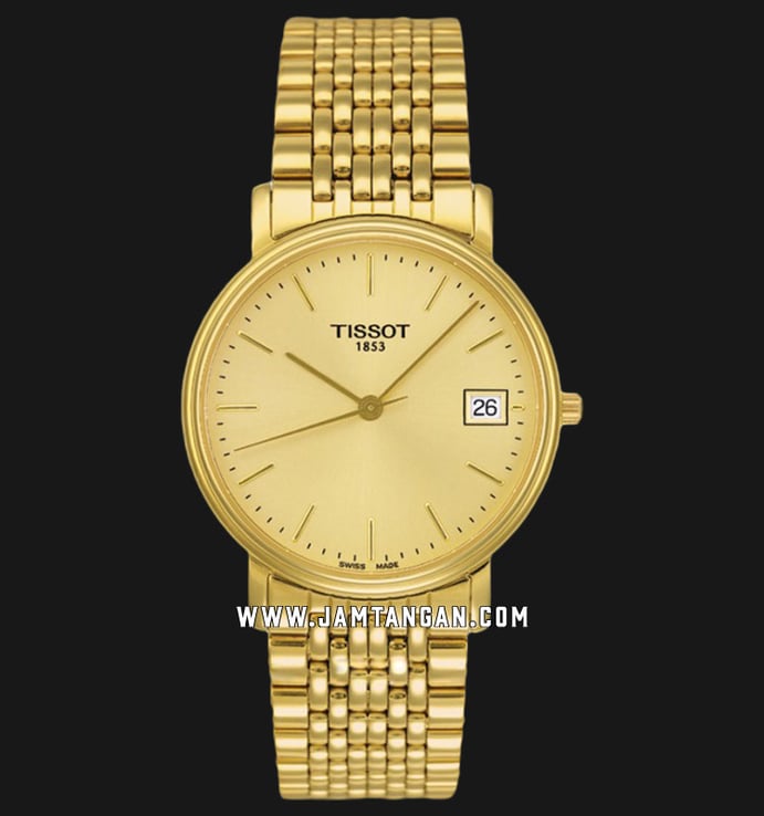 Tissot T052.5.481.21 T-Classic Quartz Gold Dial Gold Stainless Steel