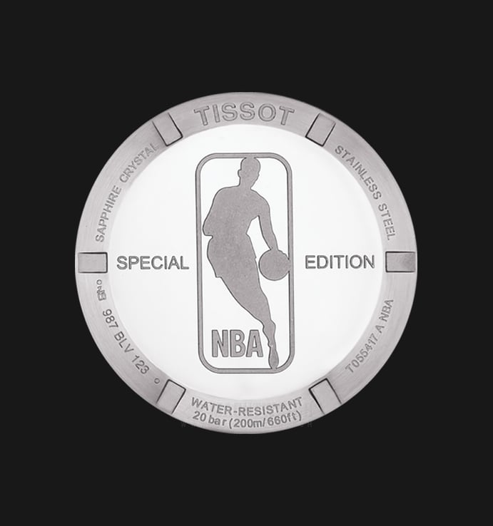TISSOT PRC 200 T055.417.11.017.01 Chronograph NBA White Dial Stainless Steel Strap Special Edition