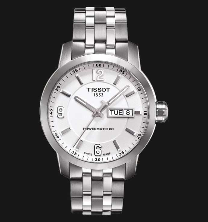 Tissot PRC 200 T055.430.11.017.00 Automatic Gent White Dial Stainless Steel Strap