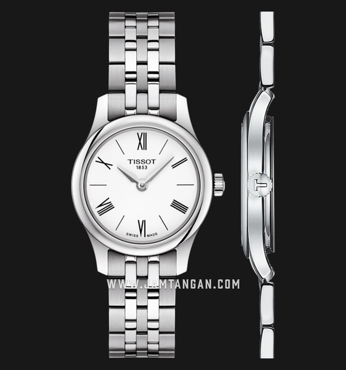 TISSOT T-Classic T063.009.11.018.00 Thin Tradition White Dial Stainless Steel Strap
