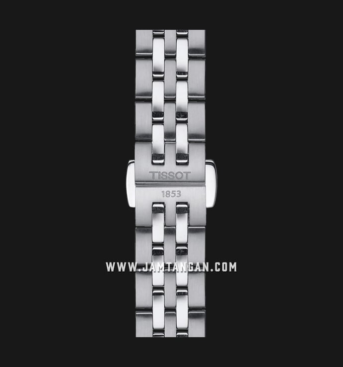 TISSOT Tradition 5.5 T063.009.11.058.00 Ladies Black Dial Stainless Steel Strap