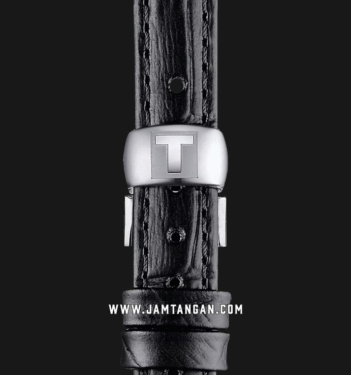 TISSOT T-Classic T063.009.16.058.00 Tradition 5.5 Ladies Black Dial Black Leather Strap