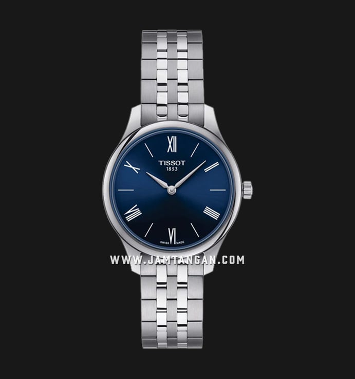 TISSOT T-Classic T063.209.11.048.00 Tradition 5.5 Ladies Blue Dial Stainless Steel Strap