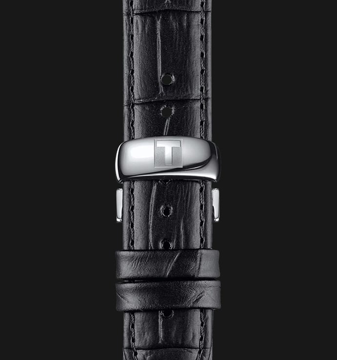 TISSOT T-Classic T063.409.16.058.00 Tradition Thin Man Black Dial Black Leather Strap