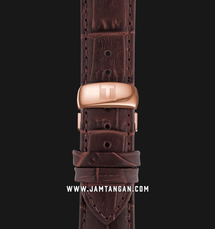 Tissot Tradition T063.428.36.068.00 Automatic Men Anthracite Dial Brown Leather Strap 