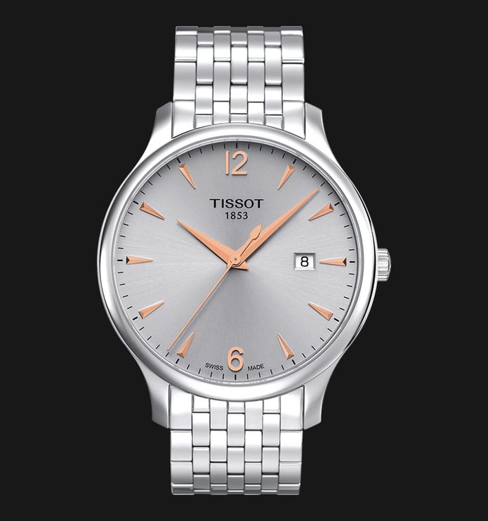 TISSOT T-Classic T063.610.11.037.01 Tradition Silver Dial Stainless Steel Strap
