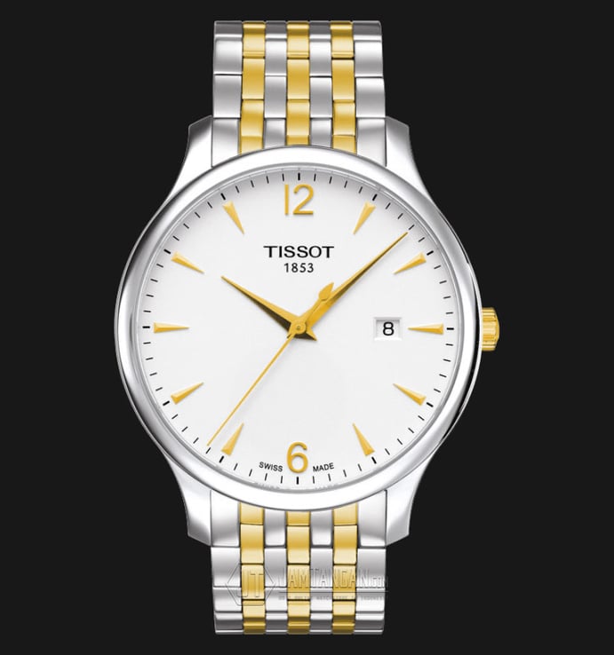 TISSOT TRADITION GENT T063.610.22.037.00 TWO TONE STAINLESS STEEL