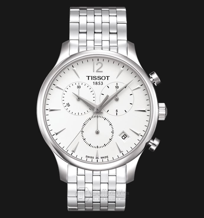 Tissot T-Classic T063.617.11.037.00 Tradition Chronograph Silver Dial Stainless Steel Strap