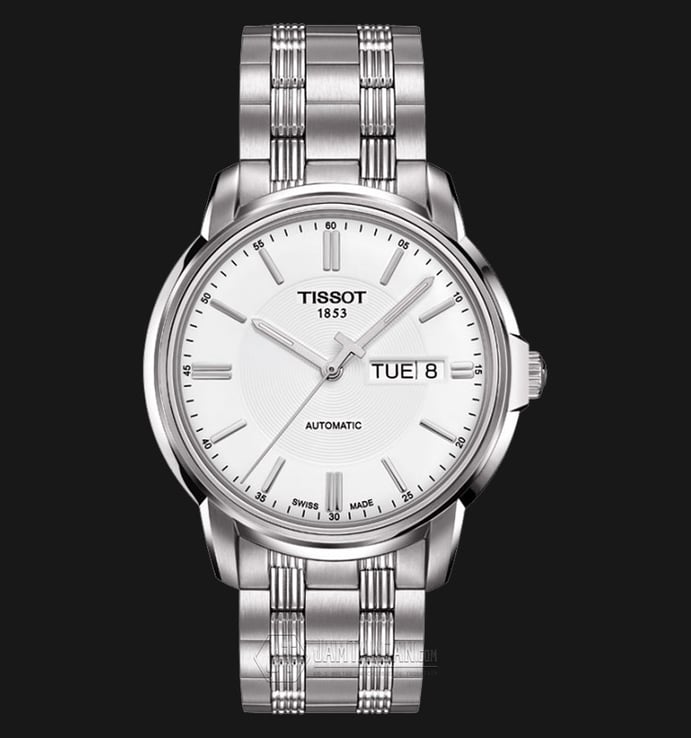 Tissot AUTOMATICS III T065.430.11.031.00 Automatic White Dial Grey Stainless Steel Strap